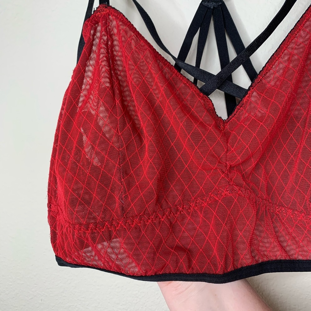 sold Torrid plus size red strappy bralette 2X - Picture 7 of 12